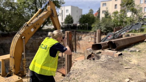 Budowa na placu Weyssenhoffa/fot. KMP Bydgoszcz