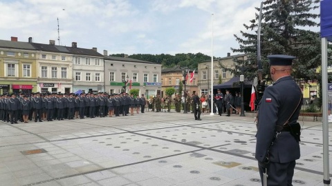 Na rynku w Koronowie odbyły się Wojewódzkie Obchody Święta Służby Więziennej/fot. Monika Siwak