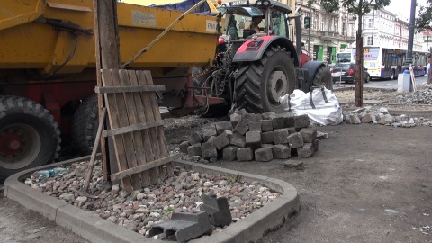 Rozpoczęły się prace przy budowie przystanku wiedeńskiego przy ulicy Gdańskiej, róg Chodkiewicza/ fot. jw