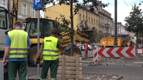 Rozpoczęły się prace przy budowie przystanku wiedeńskiego przy ulicy Gdańskiej, róg Chodkiewicza/ fot. jw