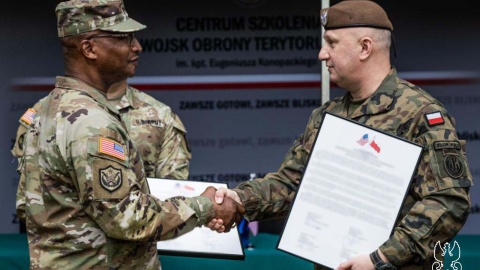 Po podpisaniu porozumienia na toruńskim poligonie odbyły się ćwiczenia terytorialsów/fot. 8 Kujawsko-Pomorska Brygada Obrony Terytorialnej