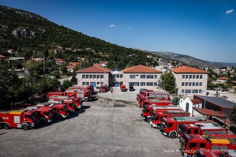 Polscy strażacy opuścili bazę operacji w Grecji i wracają do kraju