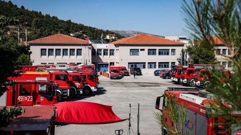 Polscy strażacy przygotowują się do powrotu z misji w Grecji/fot. Państwowa Straż Pożarna, Facebook