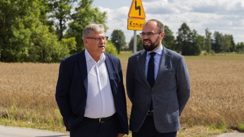 Uroczystym otwarcie drogi gminnej Skrwilno-Mościska/fot. Kujawsko-Pomorski Urząd Wojewódzki