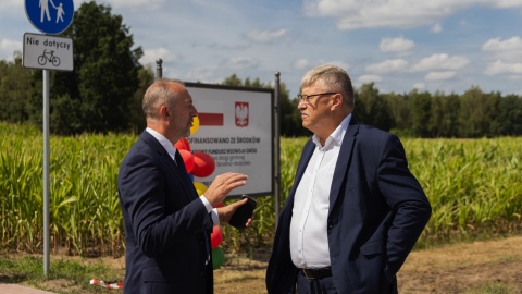 Uroczystym otwarcie drogi gminnej Skrwilno-Mościska/fot. Kujawsko-Pomorski Urząd Wojewódzki