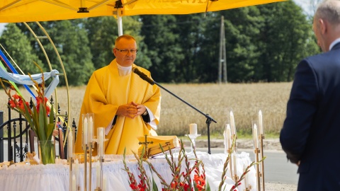 Uroczystym otwarcie drogi gminnej Skrwilno-Mościska/fot. Kujawsko-Pomorski Urząd Wojewódzki