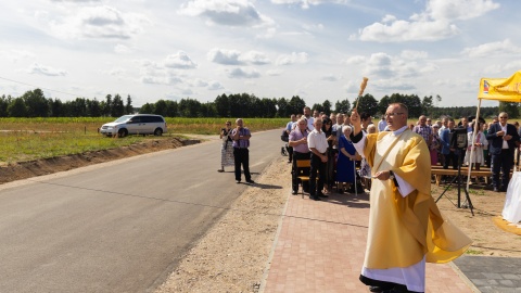 Uroczystym otwarcie drogi gminnej Skrwilno-Mościska/fot. Kujawsko-Pomorski Urząd Wojewódzki