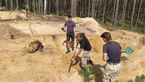 Archeolodzy pracują na terenie Wdeckiego Parku Krajobrazowego/fot: Marcin Doliński