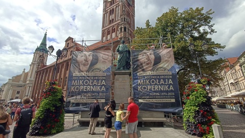 Z okazji 550. zorganizowano akcję – można zrobić sobie selfie z Kopernikiem/fot. Monika Kaczyńska