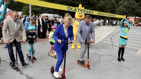 Otwarcie skateparku w Sępólnie Krajeńskim/fot. Andrzej Goiński dla UMWK-P