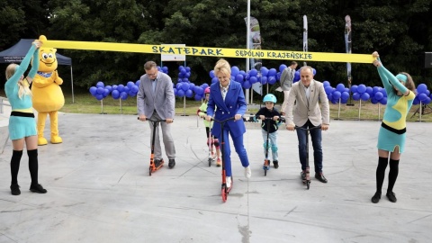 Otwarcie skateparku w Sępólnie Krajeńskim/fot. Andrzej Goiński dla UMWK-P