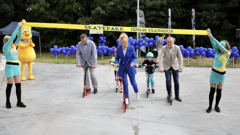 Otwarcie skateparku w Sępólnie Krajeńskim/fot. Andrzej Goiński dla UMWK-P