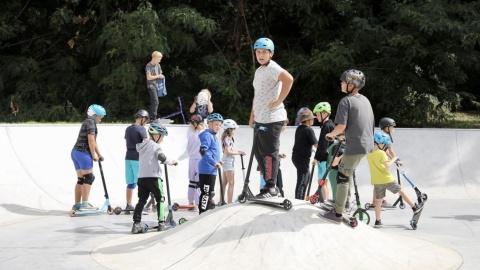 Otwarcie skateparku w Sępólnie Krajeńskim/fot. Andrzej Goiński dla UMWK-P