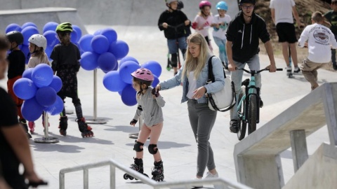 Otwarcie skateparku w Sępólnie Krajeńskim/fot. Andrzej Goiński dla UMWK-P