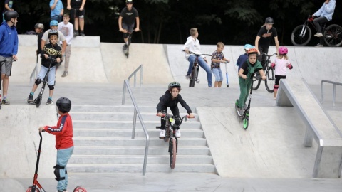 Otwarcie skateparku w Sępólnie Krajeńskim/fot. Andrzej Goiński dla UMWK-P