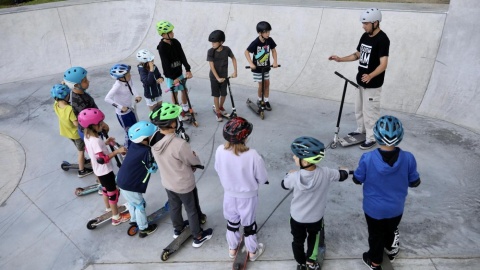 Otwarcie skateparku w Sępólnie Krajeńskim/fot. Andrzej Goiński dla UMWK-P