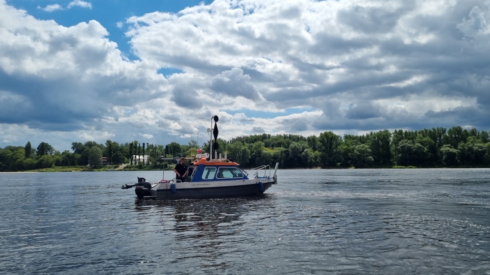 У Віслі в центрі Торуня виявили фрагмент човна або колишнього мосту/fot. Marcin Karasiński