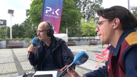Audycję „Radio Biwak” poprowadzili wspólnie Piotr Majewski (PR PiK) i Łukasz Wacławek (RR)/fot. (jw)