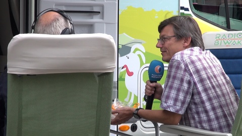 Audycję „Radio Biwak” poprowadzili wspólnie Piotr Majewski (PR PiK) i Łukasz Wacławek (RR)/fot. (jw)