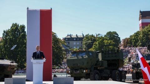 Defilada w Święto Wojska Polskiego. W stolicy prezentowało się ponad dwa tysiące żołnierzy/fot. Jakub Szymczuk/KPRP