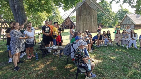 Kilkudziesięcioosobowa grupa dzieci i młodzieży z Obwodu Chmielnickiego w Ukrainie przyjechała do na Kujawy i Pomorze na kolonie/fot. Monika Kaczyńska