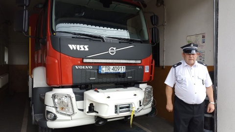 Nowy wóz otrzymała też OSP w Młyńcu Pierwszym, w powiecie toruńskim/fot. Monika Kaczyńska