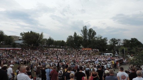Spotkanie Donalda Tuska z wyborcami odbyło się w amfiteatrze we Włocławku
