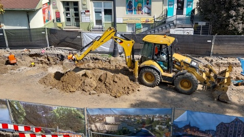 Budowa kolektora deszczowego na Placu Wolności w Bydgoszczy wchodzi w ostatnią fazę realizacji. Część prac już ukończono, dlatego możliwe było przywrócenie ruchu tramwajowego na ulicy Gdańskiej/fot. Elżbieta Rupniewska