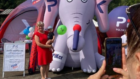 Na Festiwali nie zabrakło także naszej maskotki – słonia SPiKera/fot. Jarosaw Kopeć