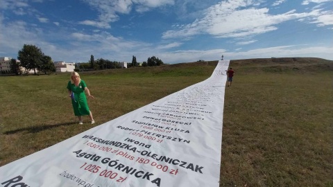 Konferencja poseł Magdaleny Łośko na rąbińskich górkach w Inowrocławiu/fot. Jolanta Fischer