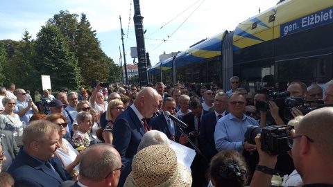 Otwarcie nowej trasy tramwajowej w Toruniu/fot. Monika Kaczyńska