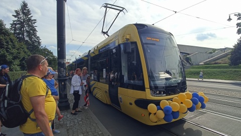 Otwarcie nowej trasy tramwajowej w Toruniu/fot. Monika Kaczyńska