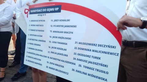 O mandat do Sejmu walczy 26 osób, m.in byli i obecni parlamentarzyści, samorządowcy, społecznicy i prawnicy/fot. Michał Zaręba
