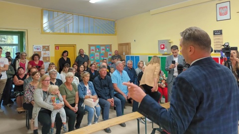 Na spotkaniu w Brukach Unisławskich minister Przemysław Czarnek deklarował wsparcie dla lokalnej niepublicznej szkoły/fot: Monika Siwak