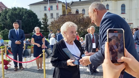 Uczestnicy bydgoskich obchodów 84. rocznicy radzieckiej napaści na Polskę wzięli udział w mszy świętej i uroczystości na Starym Rynku/fot: Tatiana Adonis