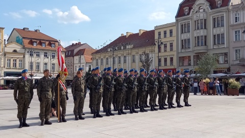 Uczestnicy bydgoskich obchodów 84. rocznicy radzieckiej napaści na Polskę wzięli udział w mszy świętej i uroczystości na Starym Rynku/fot: Tatiana Adonis