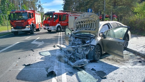 Wypadek na skrzyżowaniu ul. Drzycimskiej i Smukalskiej/fot. Bydgoszcz998, Facebook