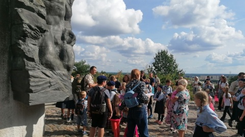 Pokazowa zbiórka Skautów Europy - gromady Przyłęki-Brzoza w Dolinie Śmierci w bydgoskim Fordonie/fot. mg