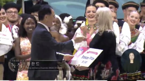 Zespół Pieśni i Tańca Ziemia Bydgoska wywalczył brąz podczas World Dance Festivalu w koreańskim mieście Cheonan/fot. Ziemia Bydgoska, Facebook