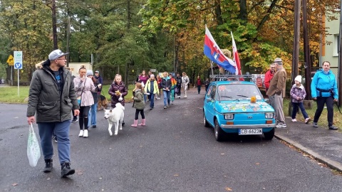 W Bydgoszczy miłośnicy historii wybrali się w niedzielę na wycieczkę śladem dawnej kolejki wąskotorowej/fot. Tatiana Adonis