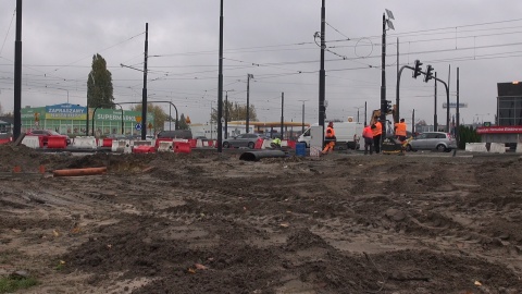 Prace w ciągu ul. Kazimierza Wielkiego (jw)