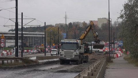 Prace w ciągu ul. Kazimierza Wielkiego (jw)