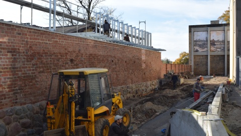 Jeszcze w tym roku zakończą się prace przy średniowiecznym murze obronnym w Inowrocławiu/fot: nadesłane przez UM Inowrocław