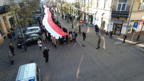 Flaga we Włocławku (Dronfor jw)