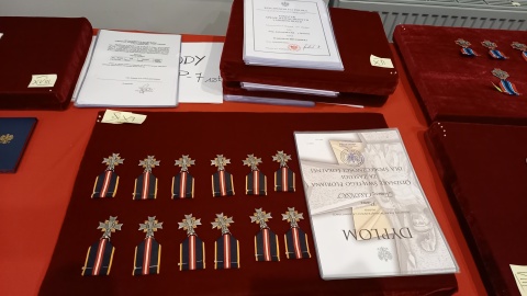 Blisko 140 strażaków zostało odznaczonych w Urzędzie Wojewódzkim w ramach Narodowego Święta Niepodległości/fot: Agata Raczek