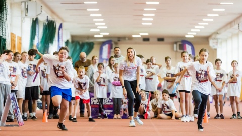 Warsztaty sportowe z Igą Baumgart-Witan/fot. Fundacja Igi Baumgart-Witan