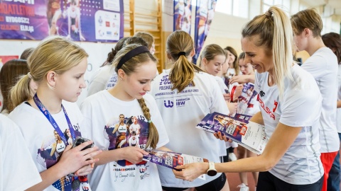 Warsztaty sportowe z Igą Baumgart-Witan/fot. Fundacja Igi Baumgart-Witan