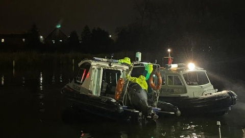 Manewry ratownicze na Jeziorze Gopło/fot. Policja