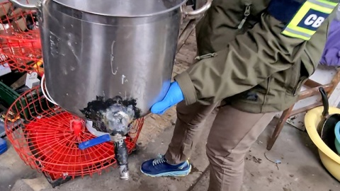 Policjanci z bydgoskiego CBŚP zlikwidowali laboratorium amfetaminy na Dolnym Śląsku/fot. CBŚP