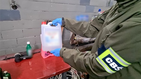 Policjanci z bydgoskiego CBŚP zlikwidowali laboratorium amfetaminy na Dolnym Śląsku/fot. CBŚP